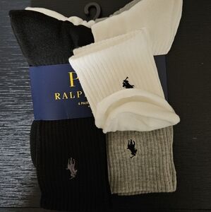 Ralph Lauren Polo Men's Socks NWT 4 packs 24 pairs